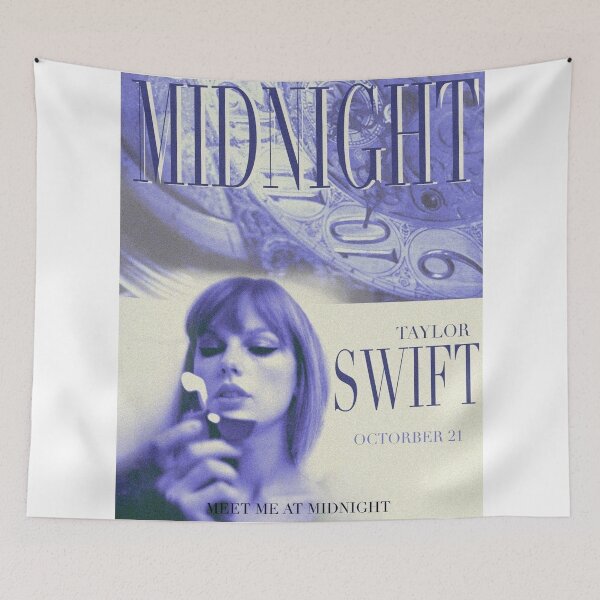 Item preview, Meet Me At Midnights Zone - Cute Minimalist Music Canvas designed and sold by veronica-grea.