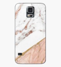 Rose Gold Marmor gemischt Hülle & Skin für Samsung Galaxy