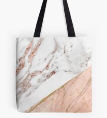 Rose gold marble blended Tote Bag