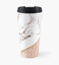 Rose gold marble blended Travel Mug