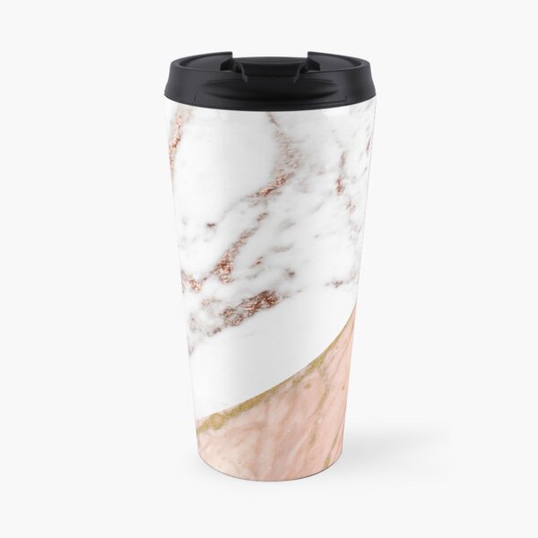 Rose gold marble blended Travel Mug