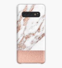 Rose gold marble and foil Case/Skin for Samsung Galaxy