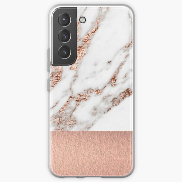 Rose gold marble and foil Samsung Galaxy Soft Case