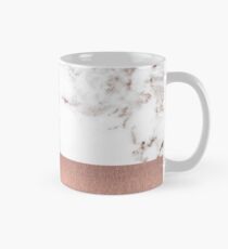 Roségold Marmor und Folie Tasse