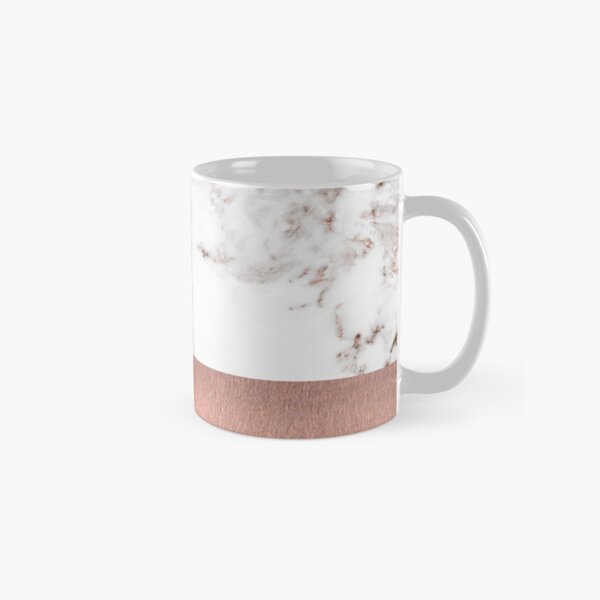 Rose gold marble and foil Classic Mug