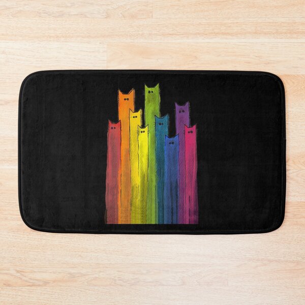 Item preview, cat rainbow pattern olga shvartsur transparent designed and sold by tytkoyordano.