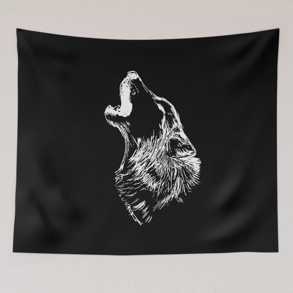 Item preview, Wolf  Moon White Craze Tees designed and sold by Barnissim.