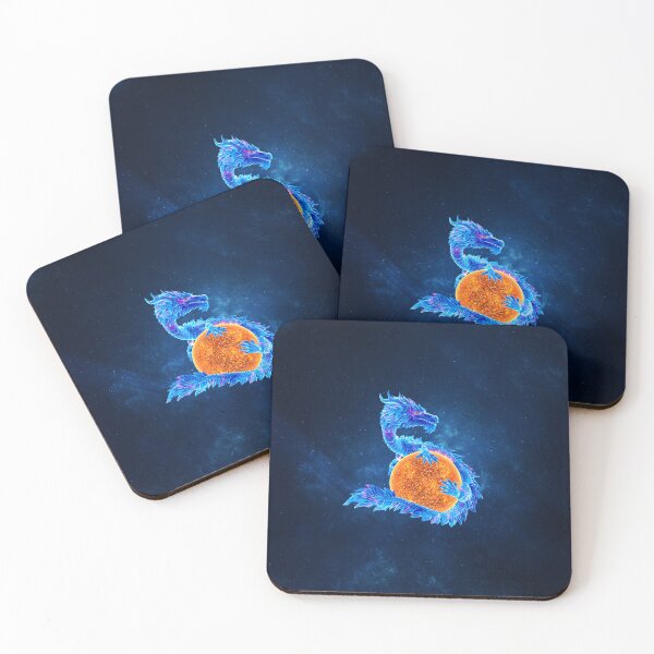 Item preview, Cyan Dragon in Blue Space designed and sold by 3lbGames.