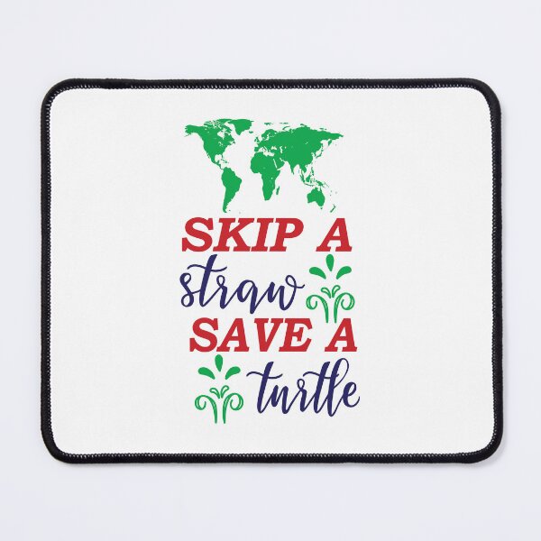 Item preview, Skip A Straw Save A Turtle designed and sold by FROUZA Design.