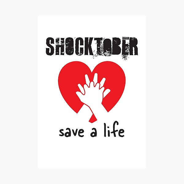 Item preview, Shocktober Save a Life CPR Training designed and sold by ThePurpleMelon.