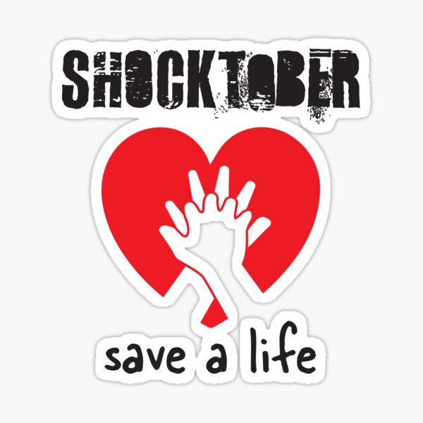 Shocktober Save a Life CPR Training Sticker