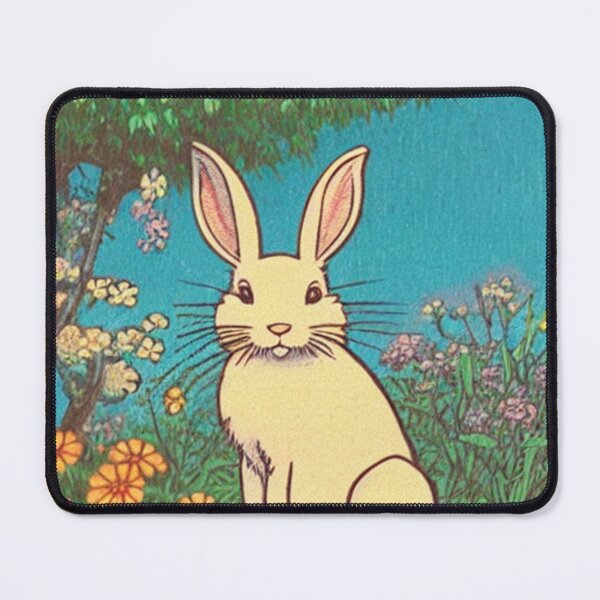 Item preview, Easter Vintage and Cute Floral Bunny in Cottagecore Forest designed and sold by wigobun.