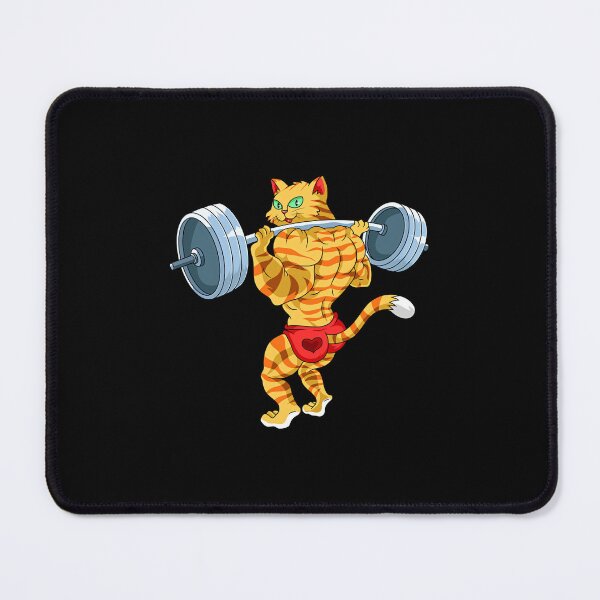 Item preview, cat weight lifting for men women bodybuilder athlete fitness crazy squirrel transparent designed and sold by tytkoyordano.
