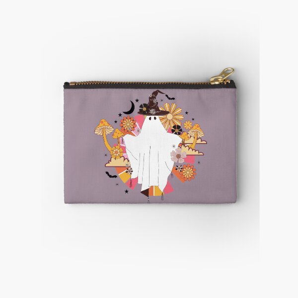 Item preview, Ghost witch flowers mushroom bats stars moon clouds Halloween scary sticker shirt decor designed and sold by AlexisValeska.