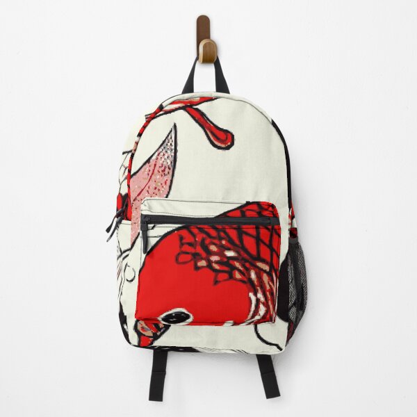 Item preview, Koi Fish Red and Black Swimming in Koi Pond designed and sold by Nonshape.