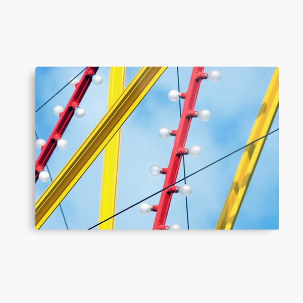 Fun-Ride Lines Metal Print