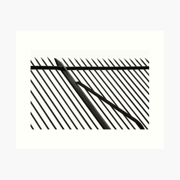 Pointed Railing Oblique Art Print