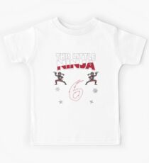 6th Birthday Boys Funny 6 Year Old Ninja Martial Arts Kids T-Shirt