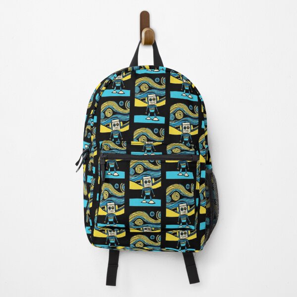 Item preview, Robot on a Starry Night designed and sold by ArtFactoryAI.