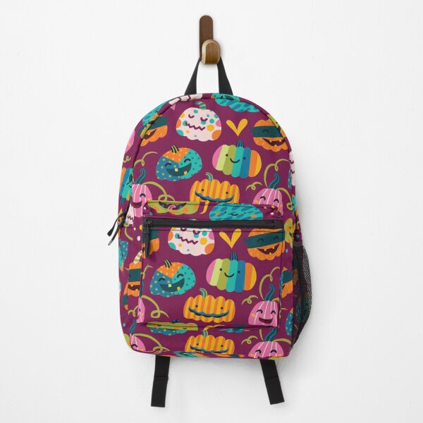 Item preview, Festive pumpkins on magenta designed and sold by PenguinHouse.