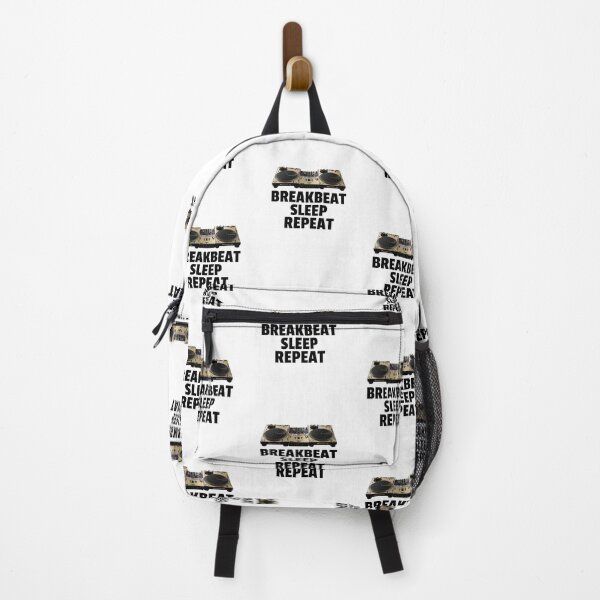 Item preview, Breakbeat Sleep Repeat (black)  designed and sold by Discothreadz.