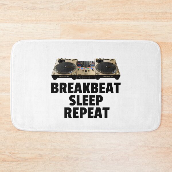 Item preview, Breakbeat Sleep Repeat (black)  designed and sold by Discothreadz.