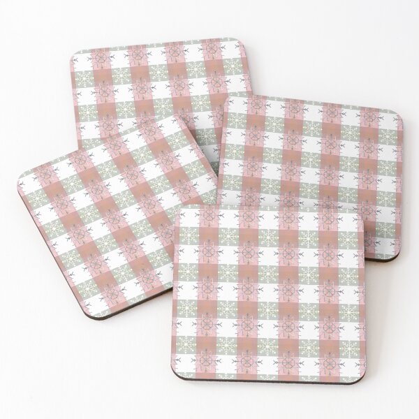 Item preview, Snowflakes on Plaid designed and sold by FunFitsFactory.