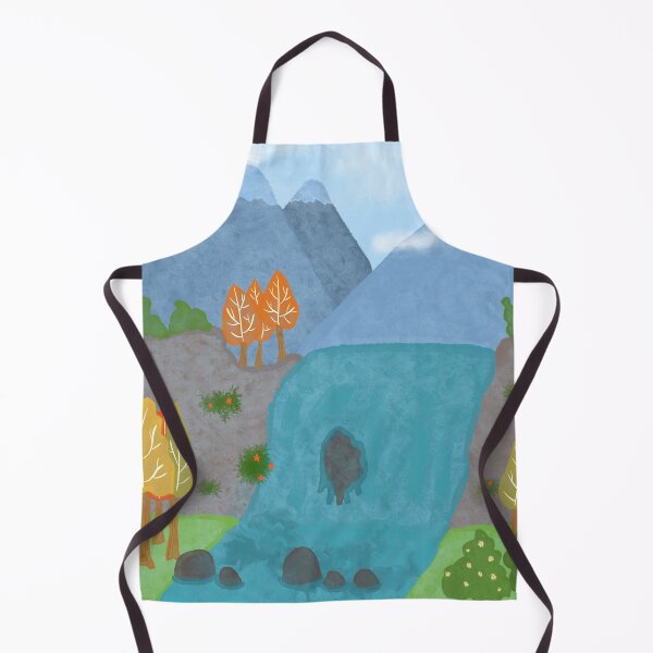 Item preview, Painted Waterfall in Autumn Setting designed and sold by VoilaDalilah.