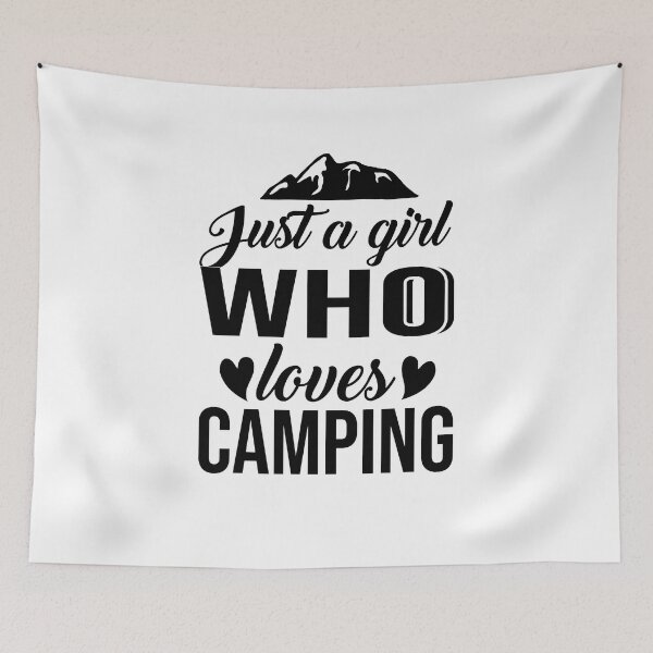 Item preview, just a girl who loves camping christmas gift designed and sold by netdota.