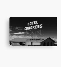 Hotel Congress Sign Canvas Print