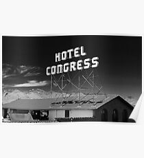 Hotel Congress Sign Poster