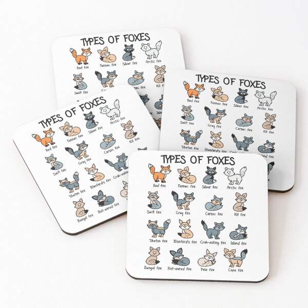 Item preview, Types of Foxes Collection For Cute Foxes Vulpine Lover designed and sold by JokeGysen.