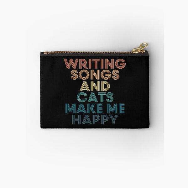 Item preview, Writing Songs And Cats Make Me Happy designed and sold by kindxinn.