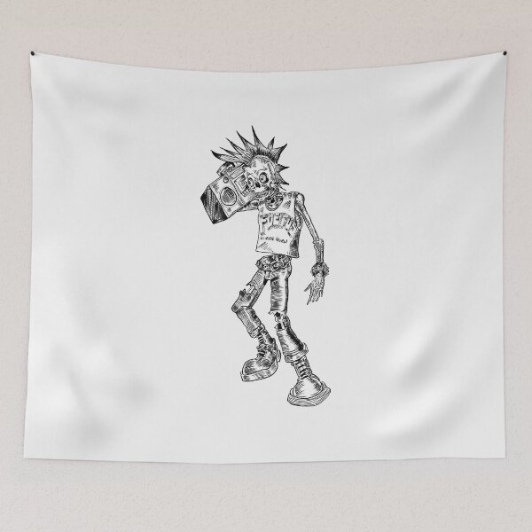 Item preview, New York Punk Rock Skeleton with a Boom Box designed and sold by SilentlyRob668.
