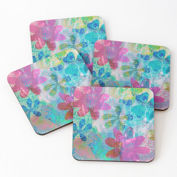 Item preview, Multicolor Flower Mixed Media Art designed and sold by artsandsoul.