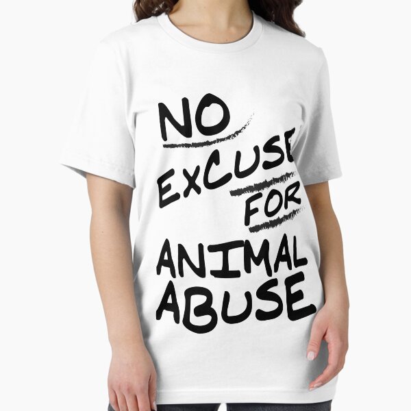 Item preview, Keine Entschuldigung für Tierquälerei - Vegane T-Shirts designed and sold by tillhunter.
