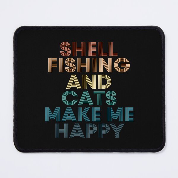 Item preview, Shell Fishing And Cats Make Me Happy designed and sold by kindxinn.