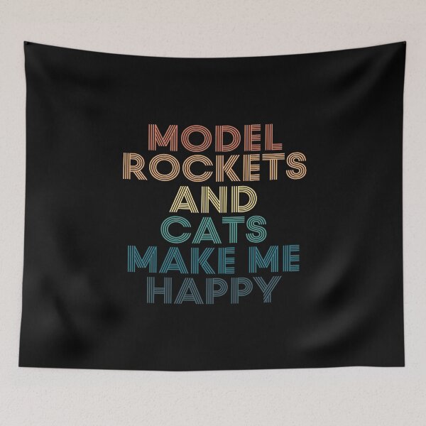 Item preview, Model Rockets And Cats Make Me Happy designed and sold by kindxinn.