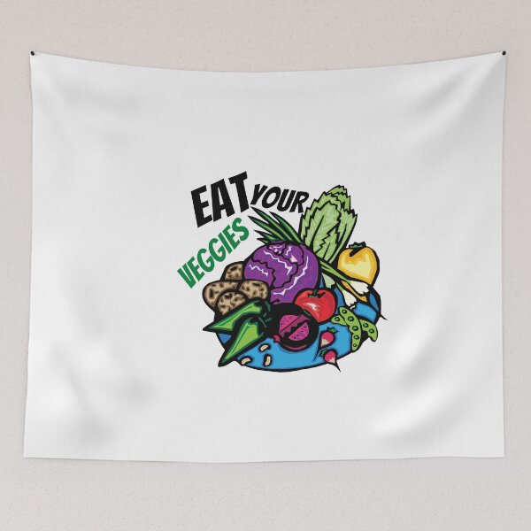Item preview, Eat Your Veggies Retro Graphic | Vegan tee| Farmers Vegetable  designed and sold by Special-Art1.