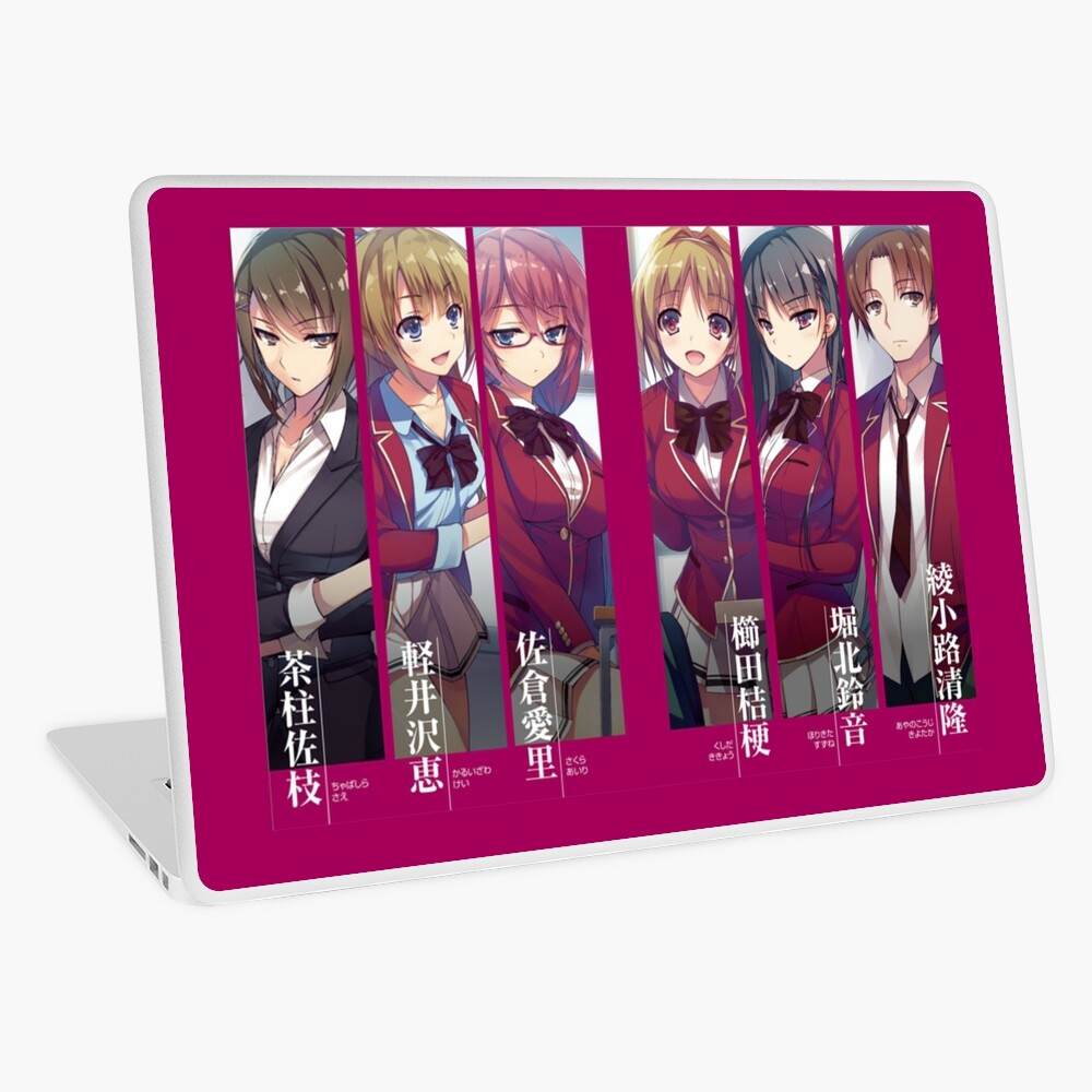 Youkoso Jitsuryoku Shijou Shugi No Kyoushitsu E Tv Laptop Skin By Joejoestar Redbubble