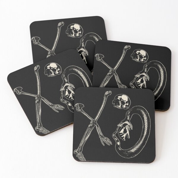 Item preview, X O Snakes & Skeletons Black Tee designed and sold by Kimberlillia.