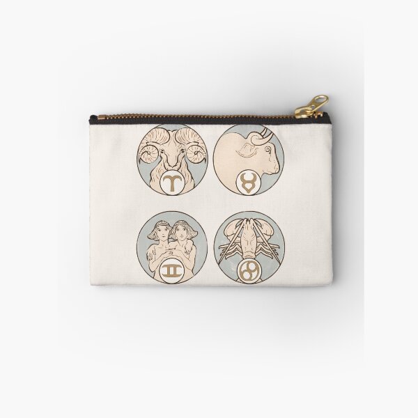 Item preview, Art nouveau Aries Taurus Gemini and Cancer Zodiac signs of Alphonse Maria Mucha designed and sold by Tamas Das.