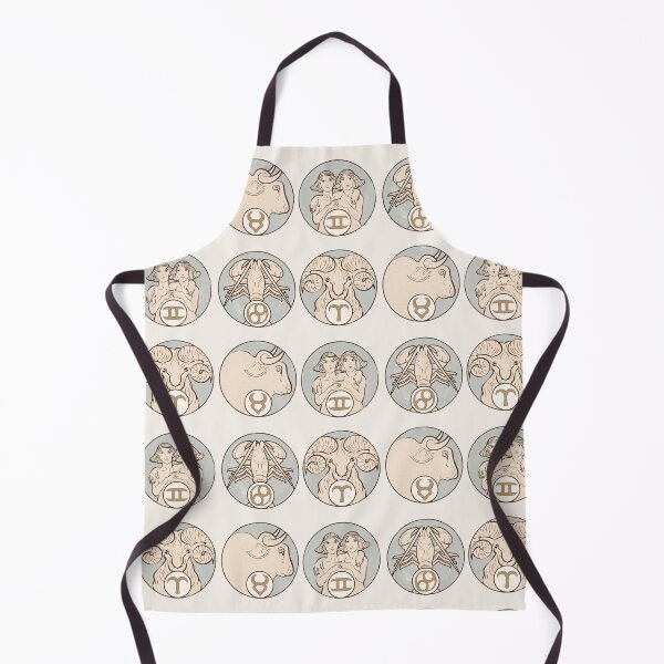 Item preview, Art nouveau Aries Taurus Gemini and Cancer Zodiac signs of Alphonse Maria Mucha designed and sold by Tamas Das.