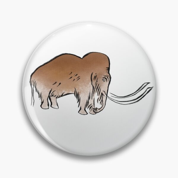 Item preview, Prehistoric cave painting of a mammoth from the Rouffignac cave near Lascaux designed and sold by archbestos.