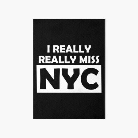 Artikel-Vorschau von Ich vermisse NYC wirklich – Zitat eines New York City-Reisenden, designt und verkauft von Ikaroots.
