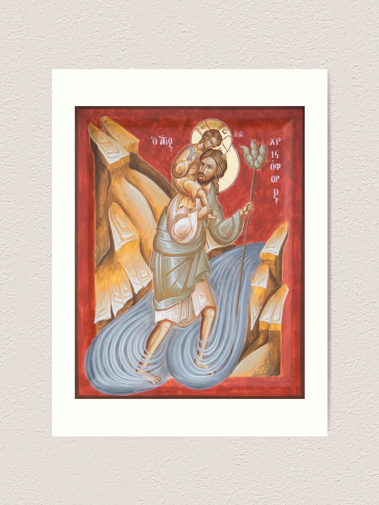 Alternate view of St Christopher Art Print
