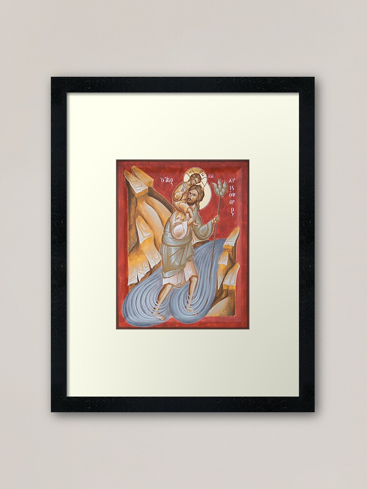 Alternate view of St Christopher Framed Art Print