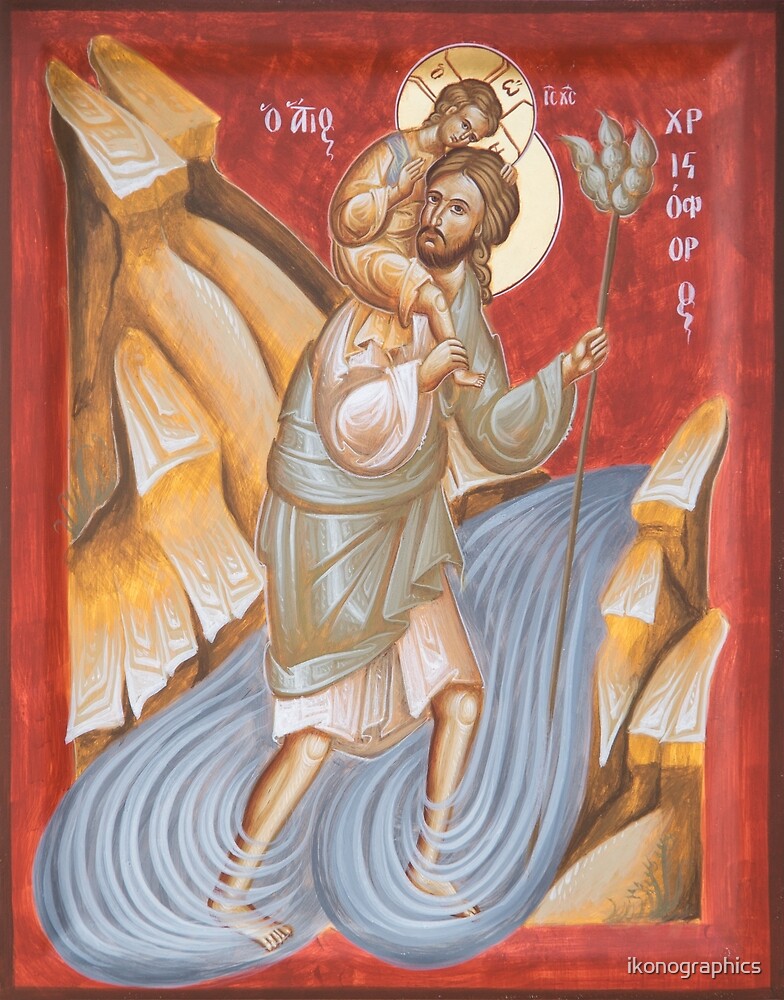 St Christopher by ikonographics