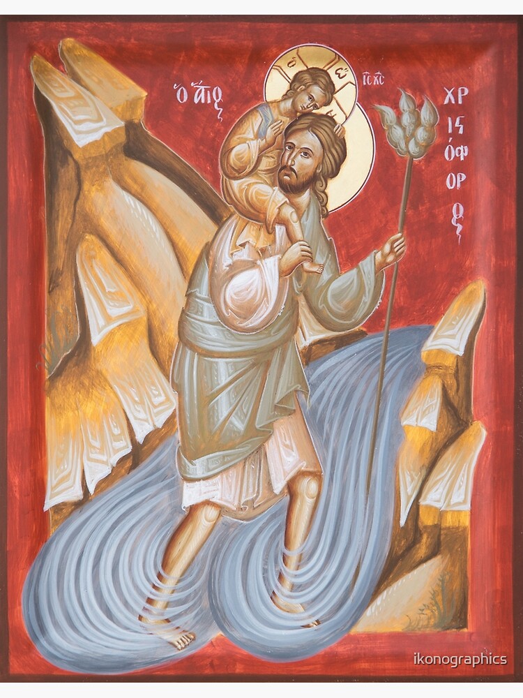 St Christopher by ikonographics