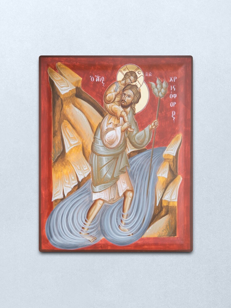 Alternate view of St Christopher Metal Print